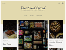 Tablet Screenshot of dicedandspiced.com